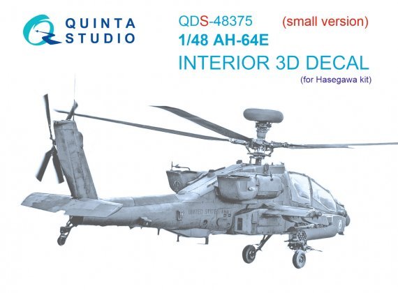 1/48 Boeing/Hughes AH-64E small version for Hasegawa