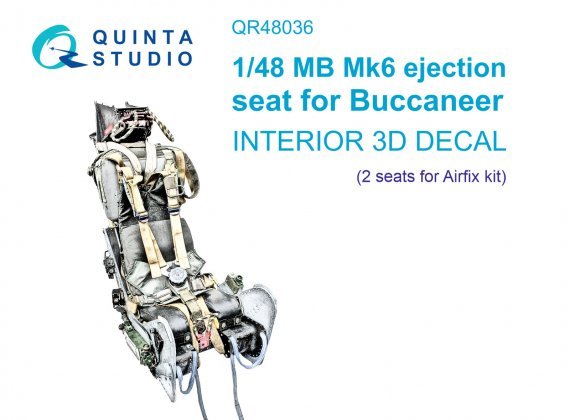 2x 1/48 Mb Mk 6 ejection seat details for Blackburn Buccaneer