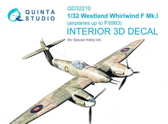 1/32 Westland Whirlwind F Mk.I Interior for Special Hobby
