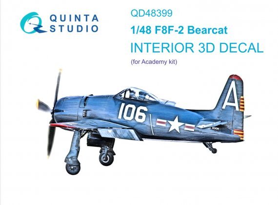 1/48 F8F-2 Bearcat Interior for Academy