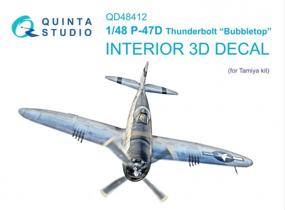 1/48 P-47D Thunderbolt Bubbletop Interior for Tamiya