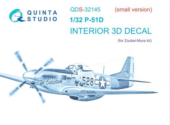 1/32 P-51D Mustang Interior Small version for Zoukei-Mura SWS