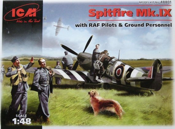 1/48 Spitfire Mk.IX with RAF Pilots & Ground Personnel