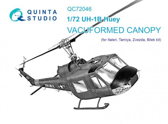 1/72 Vacu canopy Uh-1B