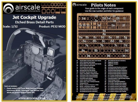 1/32 Cockpit Instrumentation and Multi Function Displays, Ej