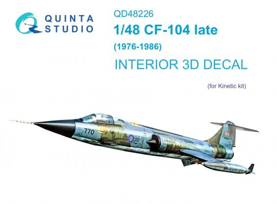 1/48 Lockheed CF-104 Starfighter Late 1976 to 1986