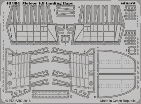 SET Meteor F.8 landing flaps