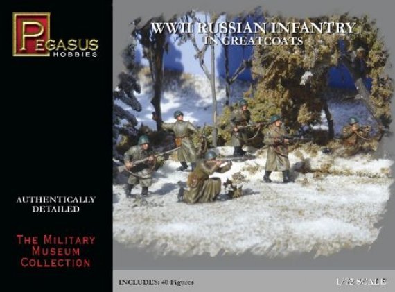 1/72 WWII Russian Infantry in Greatcoats