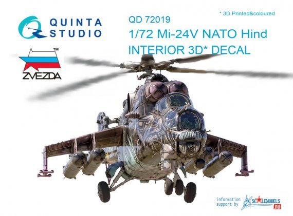 1/72 Mi-24V NATO 3D-Print & colour Interior