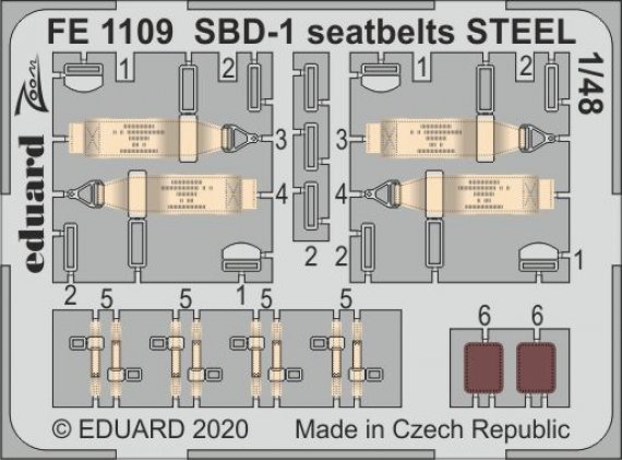 1/48 SBD-1 seatbelts STEEL