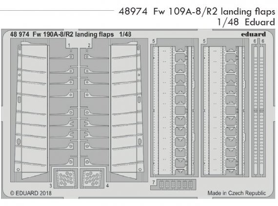 1/48 SET Fw 109A-8/R2 landing flaps