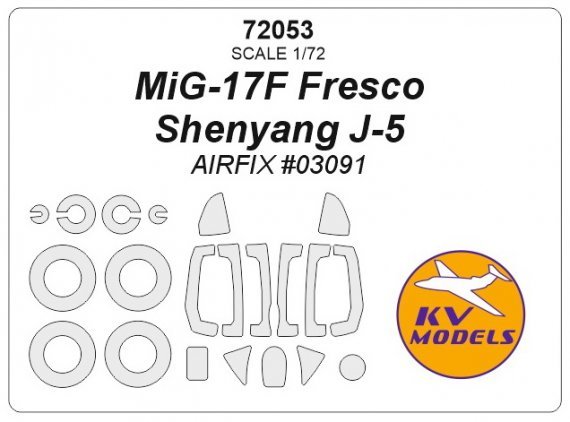 1/72 Mikoyan MiG-17F Fresco and Shenyang J-5 + wheels masks