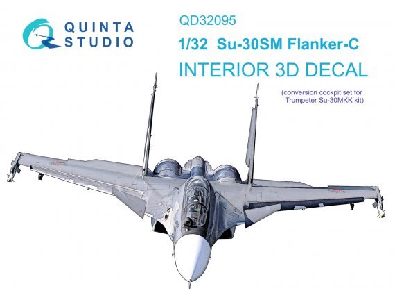 1/32 Su-30SM 3D-Printed & color Interior conversion set