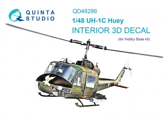 1/48 UH-1C 3D-Print & color Interior