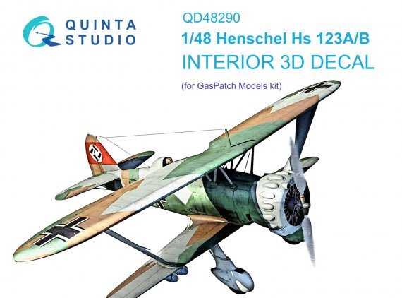 1/48 Hs 123A/B 3D-Print & color Interior