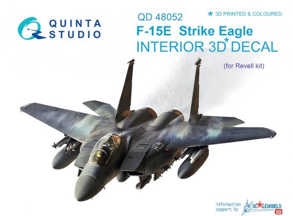 1/48 McDonnell F-15E Strike Eagle 3D-Printed & coloured Interior
