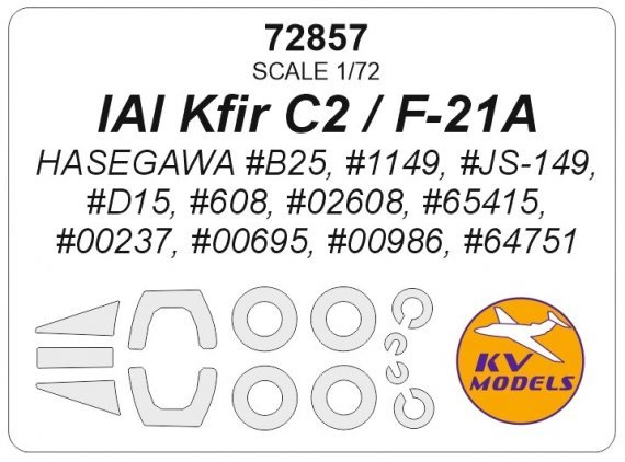 KV Masken Iai Kfir C2 F-21A 1/72