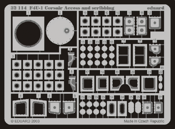 F4U-1 Corsair access and scribbing  (TRU)