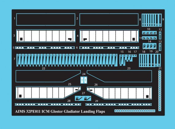 1/32 Gloster Gladiator Mk.I/Mk.II/Sea landing flaps