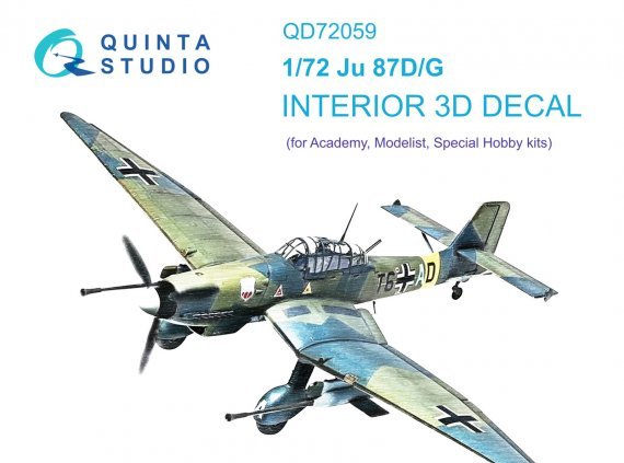 1/72 Ju 87 D/G 3D-Print & color Interior