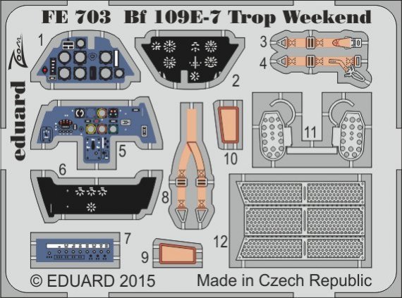 1/48 Messerschmitt Bf 109E-7 Tropical Weekend (for Eduard)