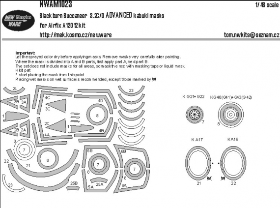 1/48 Mask Blackburn Buccaneer S.2C/D BASIC