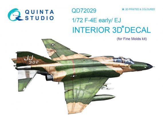 1/72 F-4E early/F-4EJ 3D-Print & coloured Interior