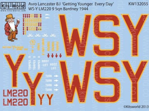 Kits-World Decalcomanie Avro Lancaster B.I/III 1/32