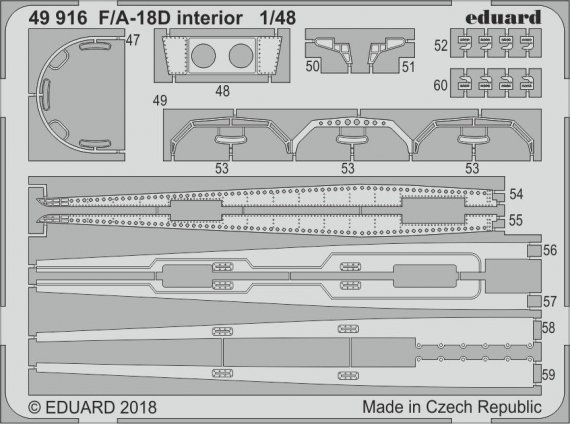 1/48 McDonnell-Douglas F/A-18D interior