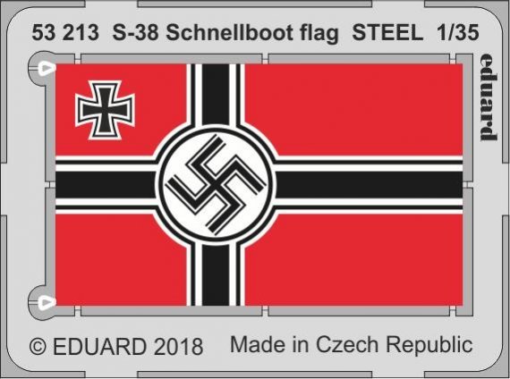 SET 1/35 S-38 Schnellboot flag STEEL