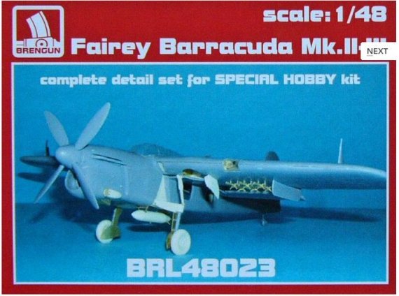 1/48 Fairey Barracuda Mk.I-III  Detail Set (SP.H)