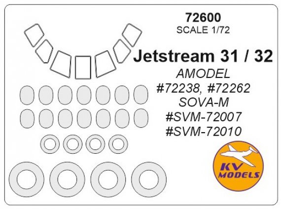 1/72 JetStream 31, JetStream 32 masks