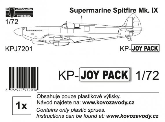 KP Spitfire Mk.IX 1/72 Kit sans d�cals ni instructions