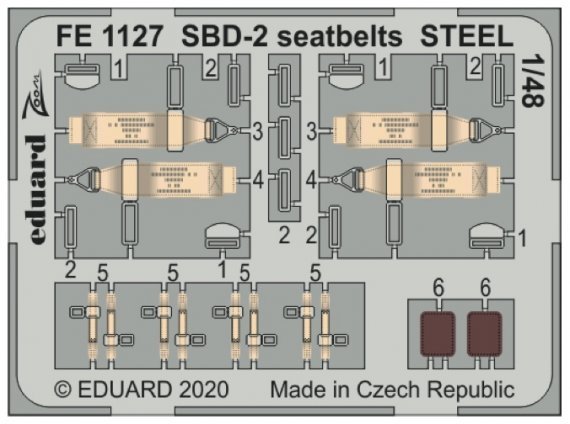 1/48 SBD-2 seatbelts STEEL