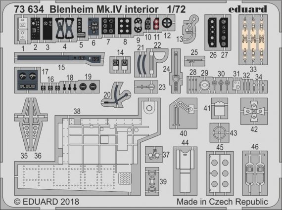1/72 SET Blenheim Mk.IV interior