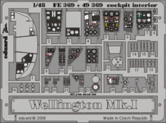 Wellington Mk.I cockpit interior  (TRU)