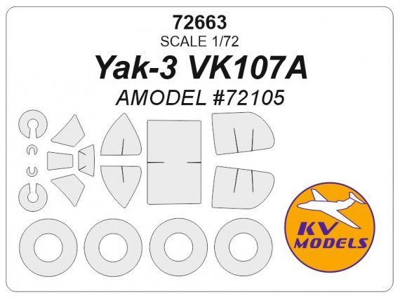 1/72 Yakovlev Yak-3 VK107A masks