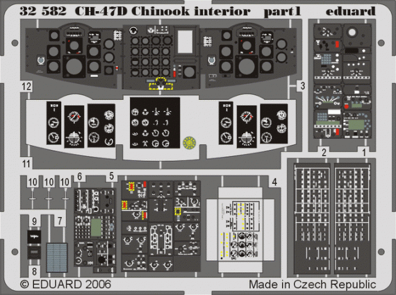 CH-47D Chinook interior  1/35  (TRU)