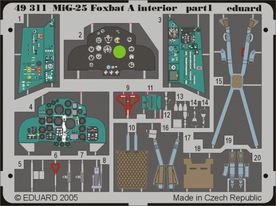 MiG-25 Foxbat A interior  (REV)