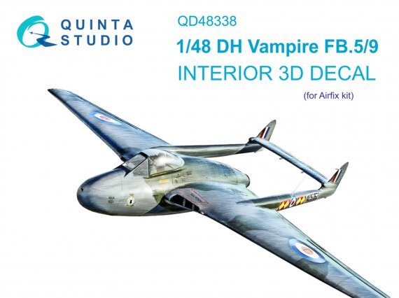 1/48 DH Vampire FB.5/FB.9 Interior for Airfix