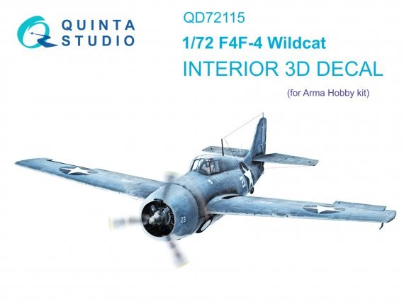 1/72 F4F-4 Wildcat Interior for Arma Hobby