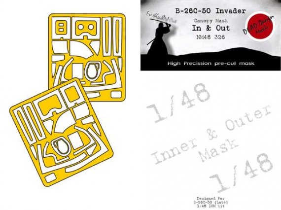 1/48 Douglas B-26B-50 Invader mask for Icm Ua Uk