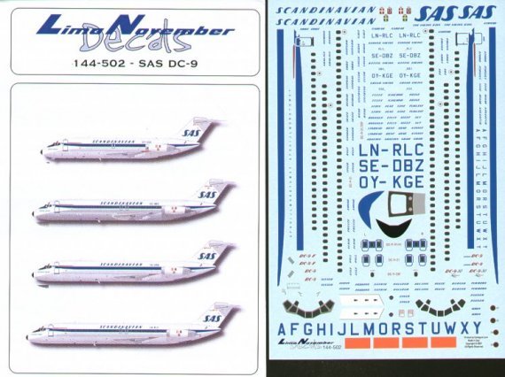 Lima November 1/144 Douglas DC-9 SAS Scandinavian Airlines