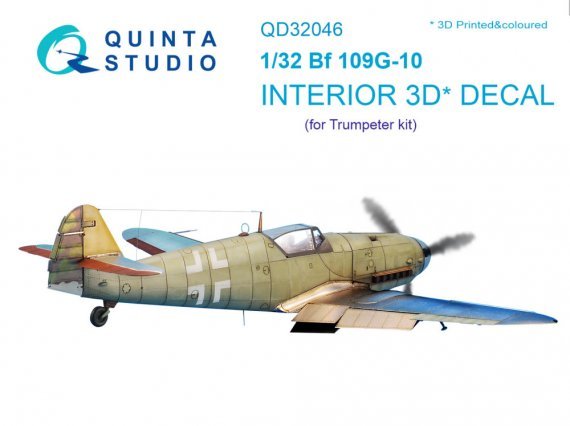 1/32 Bf 109G-10 3D-Print & colour Interior