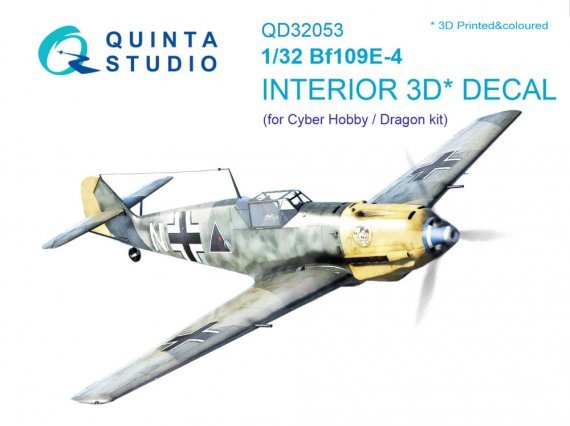 1/32 Bf 109E-4 3D-Print & colour Interior