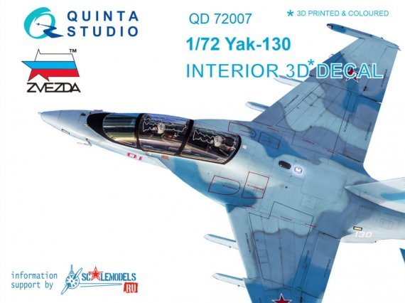 1/72 Yak-130 3D-Print & colour Interior decal