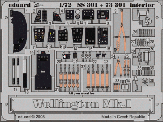 Wellington Mk.I interior s.adh.  (TRU)