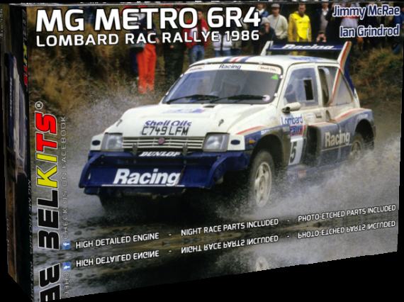 1/24 Mg Metro 6R4 Lombard Rac Rally 1986 J.McRae / I.Grindrod
