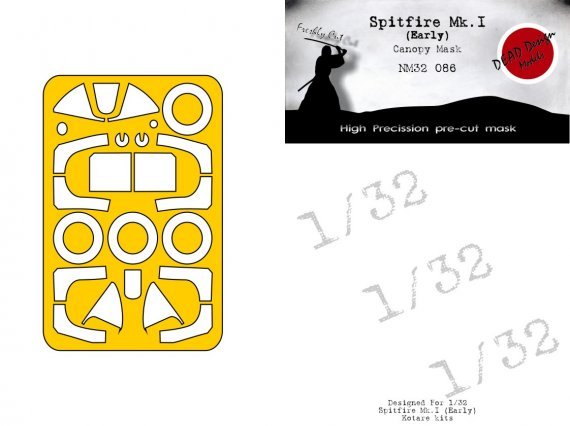 1/32 Supermarine Spitfire Mk.I early mask for Kotare