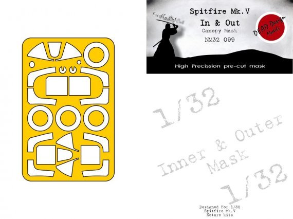 1/32 Supermarine Spitfire Mk.V early mask for Kotare